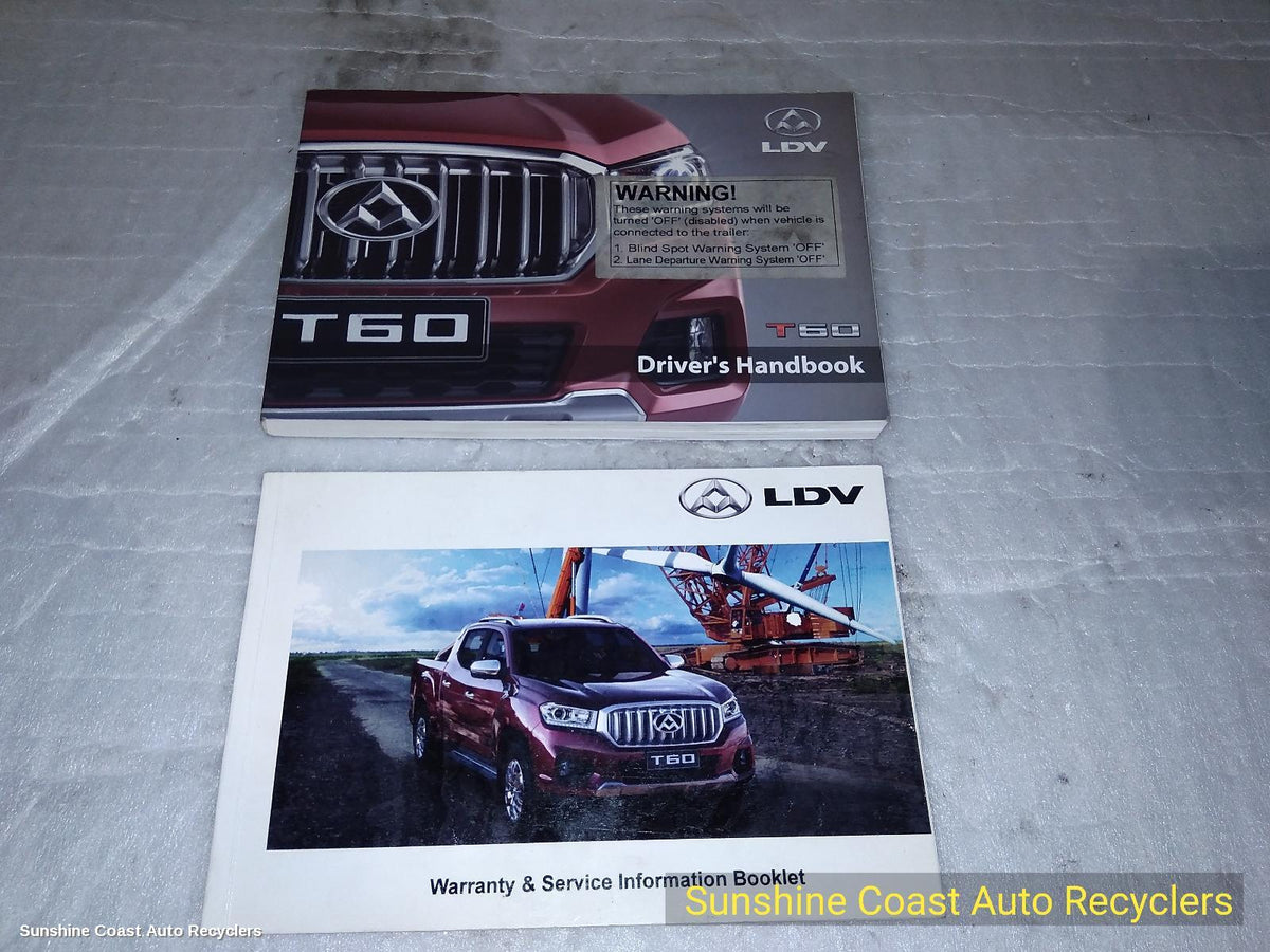 2017-2026 Ldv T60 Owners Handbook
