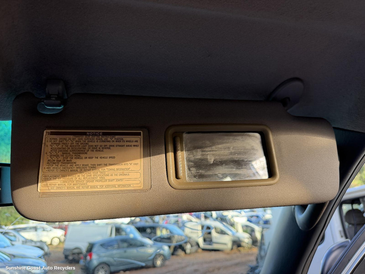 2003-2009 Toyota Prado Sunvisor
