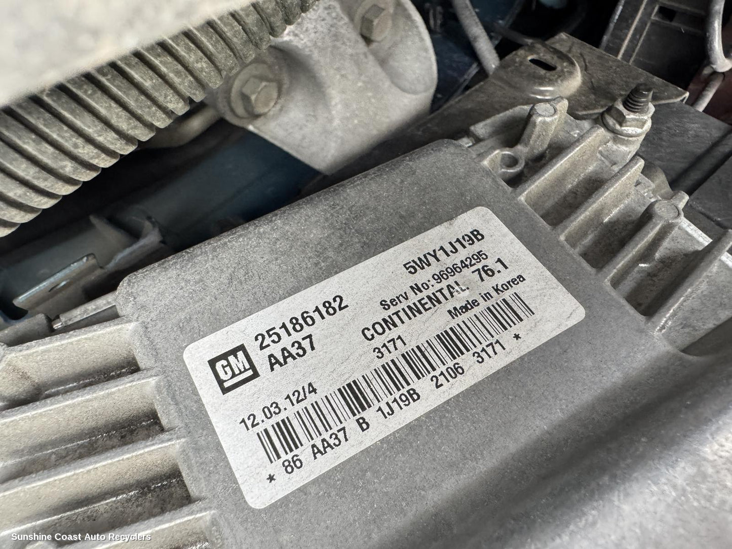 2012 Holden Cruze Ecu