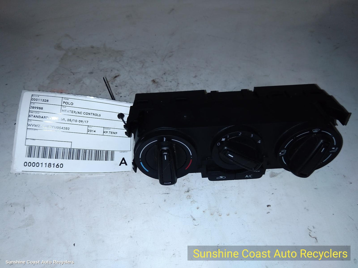 2014 Volkswagen Polo Heater Ac Controls