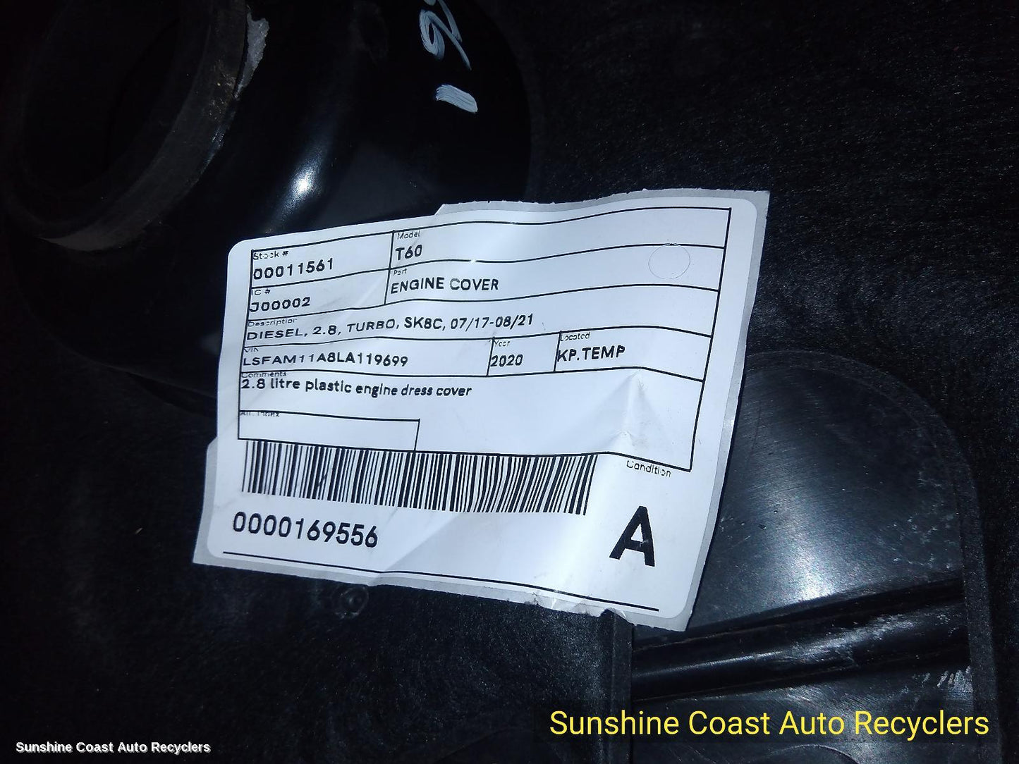 2017-2021 Ldv T60 Engine Cover