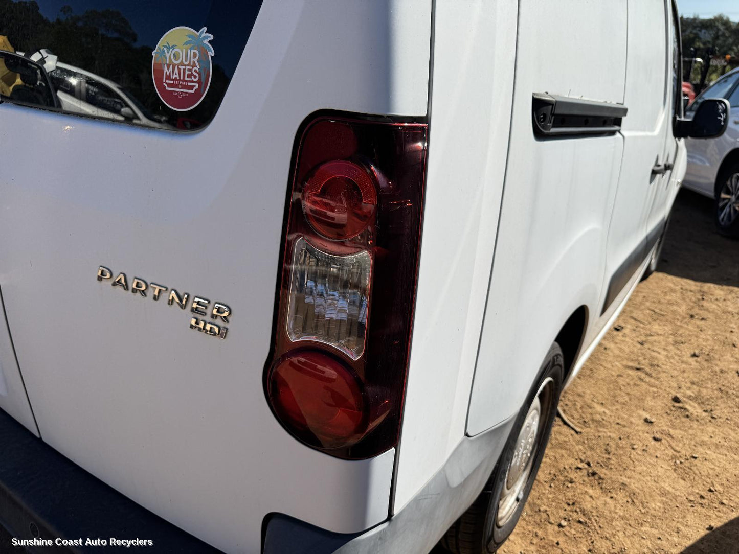 2013 Peugeot Partner Right Taillight